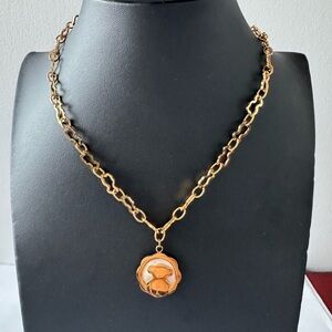 Tous Gold Necklace with Gold Pendant